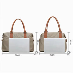 Large Travel Bag Women Cabin Tote Bags Handbag Oxford Cloth Waterproof Shoulder