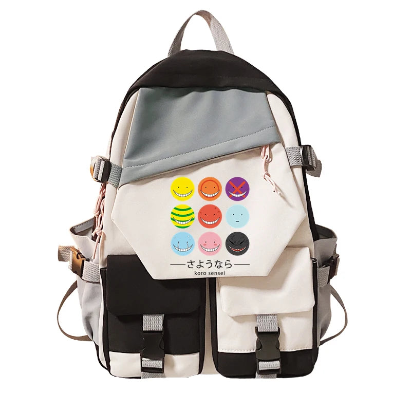 Large-capacity Multi-Pocket Backpack Assassination Classroom Anime Girl