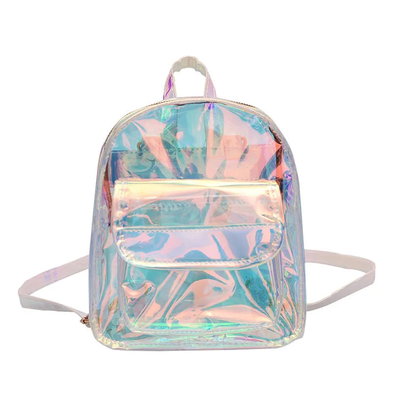 Clear PVC Double Shoulder Bag for Girls