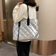 Winter Shoulder Bags For Women High Capacity Tote Bag