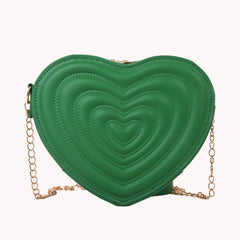 Love Hearts Mini Shoulder Bags for Women Leather Tote Crossbody Bags