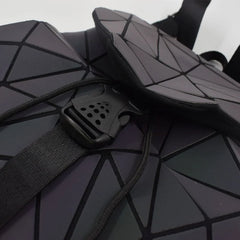 Luminous Backpack Geometric School Bag For Teens