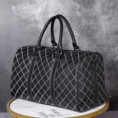 Men's Leather Travel Handbag Business Luggage Organizer Gym Bag