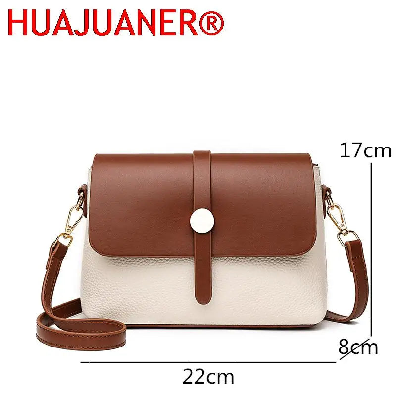 Small Leather Shoulder Bags High Soft Cowhide Female Messenger Bag