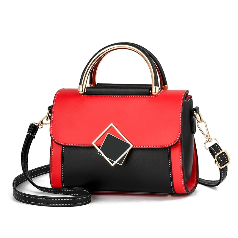 High PU Leather Flap Shoulder Bag Vintage Versatile Bag