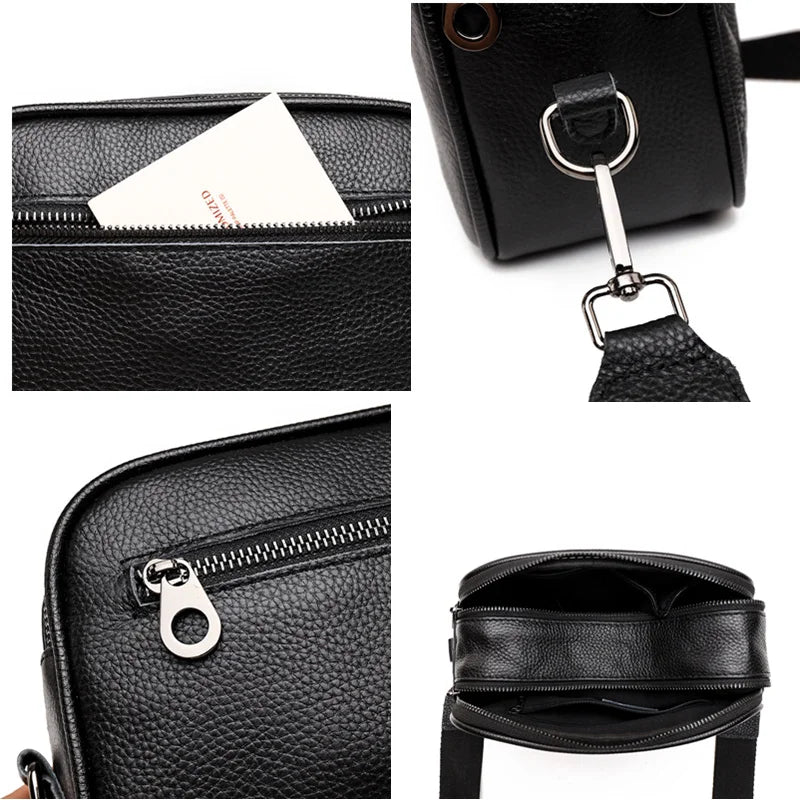 Soft Leather Crossbody Bag Casual Tote Handbag Wallet