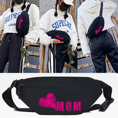 MAMA Print Waist Bag Women Fanny Pack Shoulder Belt Bag Waist Pack