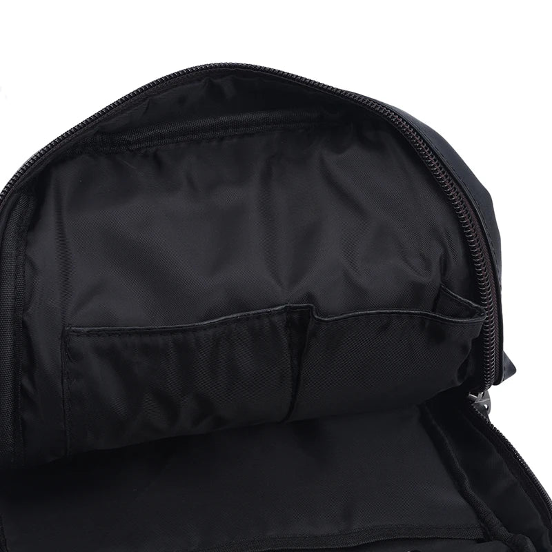 Casual Crossbody Bag Vintage PU Leather Men Chest Backbag