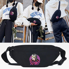Mask Print Waist Bags Run Bag Sports Chest Bag Gym Bag Phone Cycling Run