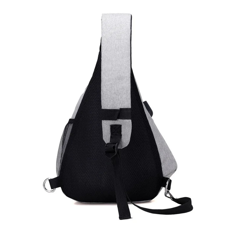 Men Backpacks USB Charging Backpack Teenagers Boys School Bag Male One Shoulder