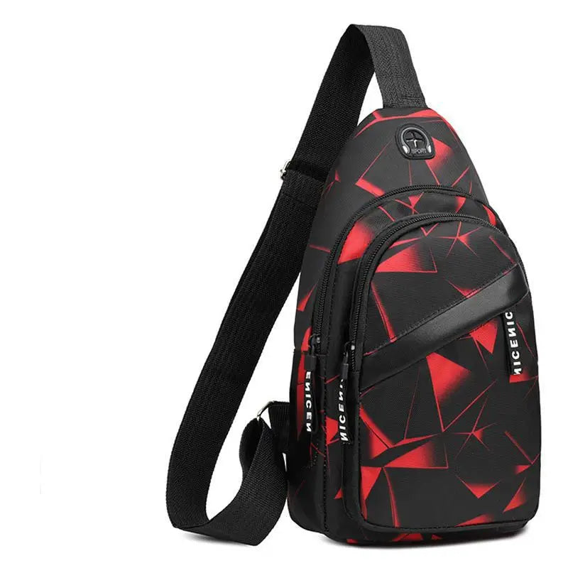 Men Casual Shoulder Bag Travel Crossbody Sling Messenger Chest Bag
