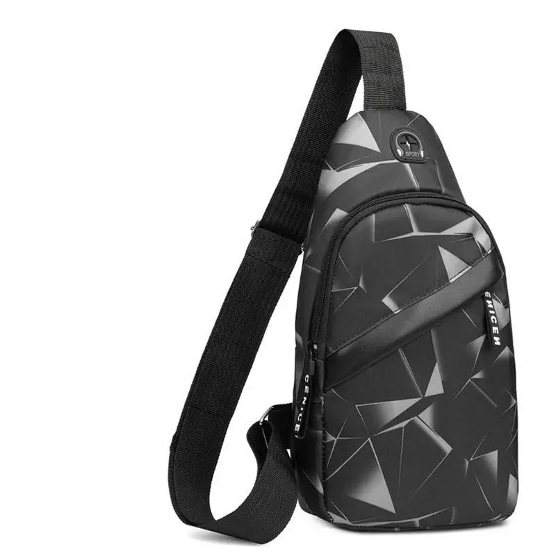 Men Casual Shoulder Bag Travel Crossbody Sling Messenger Chest Bag