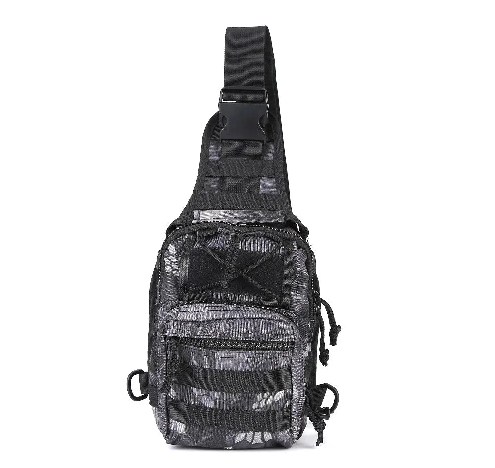Camouflage Chest Pack Travel Shoulder Bag Crossbody Sacoche Homme