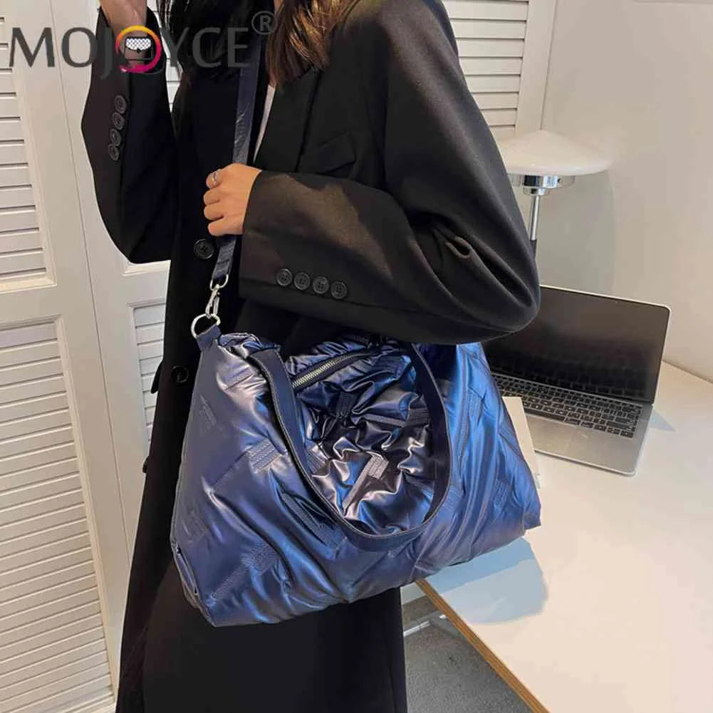 Cotton Padded Messenger Bag for Ladies