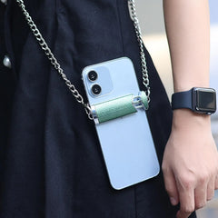 Metal Mobile Phone Crossbody Chain Back Clip Detachable Lanyard Neck Strap