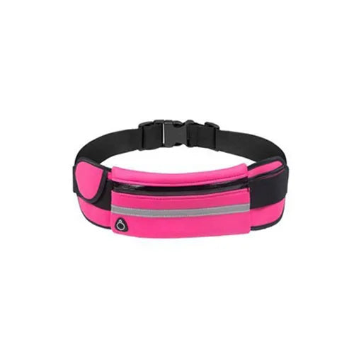 Mini Fanny Pack Women Men Waist Bag USB Pocket Travel Waterproof Belt Bag