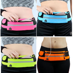 Mini Fanny Pack Women Men Waist Bag USB Pocket Travel Waterproof Belt Bag