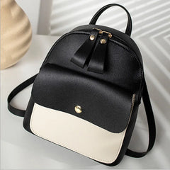 Mini Women Backpack Multi-Function Phone Pack Patchwork Girl Purse