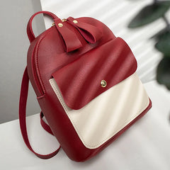 Mini Women Backpack Multi-Function Phone Pack Patchwork Girl Purse