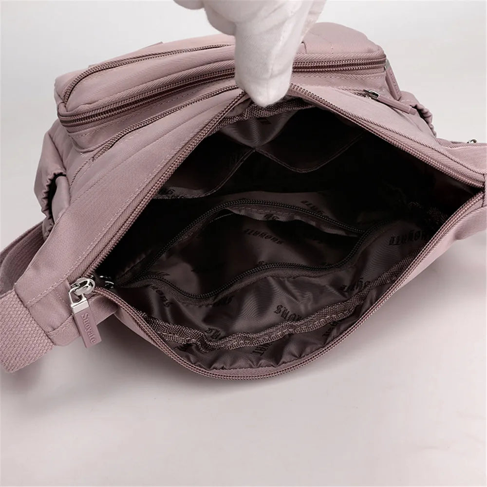 Women's Nylon Crossbody Bag Solid Shoulder Bags