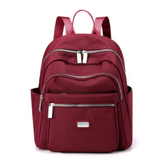 Multi-layer Women Backpacks Lightweight Student Book Bag Waterproof Nylon Travel