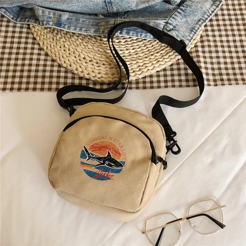 Harajuku Style Shark Shoulder Bag