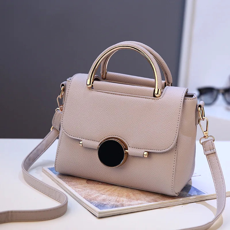 Sweet Lock Buckle Handbag Women's Crossbody Bag