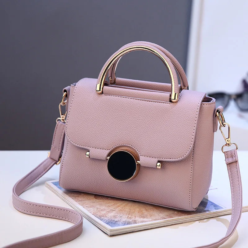 Sweet Lock Buckle Handbag Women's Crossbody Bag