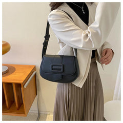 Soft Leather Shoulder Bag Women's Solid Handbag