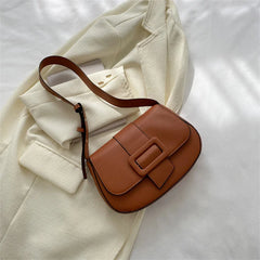 Soft Leather Shoulder Bag Women's Solid Handbag
