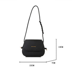 Women Shoulder Bag Solid Pu Leather Handbags For Ladies Casual Flap Crossbody Ba