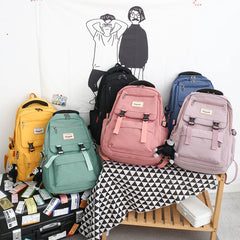 Women's Waterproof Nylon Backpack for School and Travel