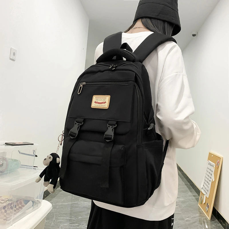 Women's Waterproof Nylon Backpack for School and Travel