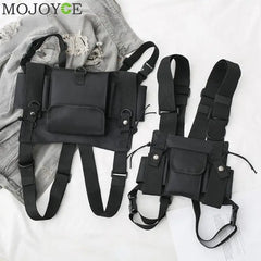 Nylon Chest Rig Bag Vest Hip Hop Streetwear Tactical Harness Kanye West Chest