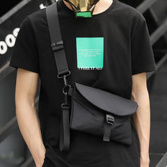 Nylon Men's Messenger Bags High Male Chest Packs Small Crossbody Handbag