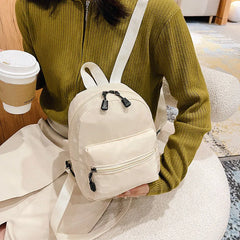 Nylon Mini Backpack for Women School Bag for Teenager Girls