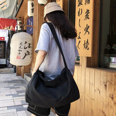 Nylon Shoulder Bag For Women Casual Girls Gym Bags Large Capacity