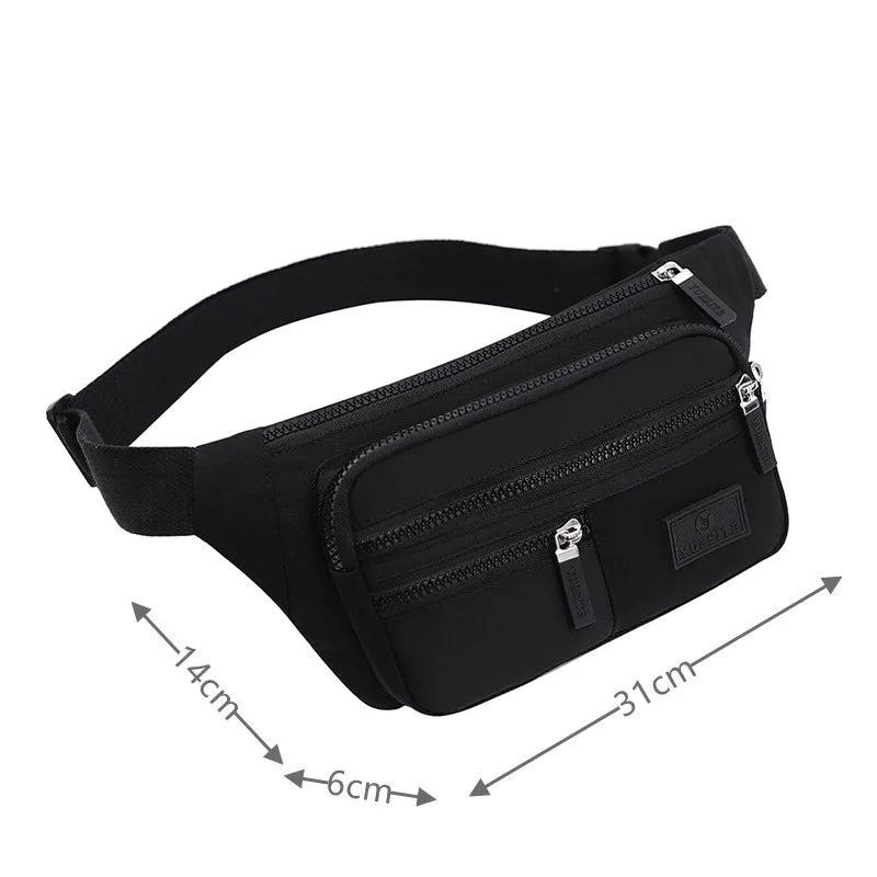 Women's Nylon Waist Fanny Pack Belt Bag Chest Handbag