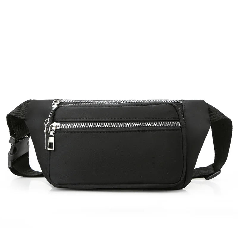 Oxford Cloth Waist Bag Zipper Chest Bag for Women