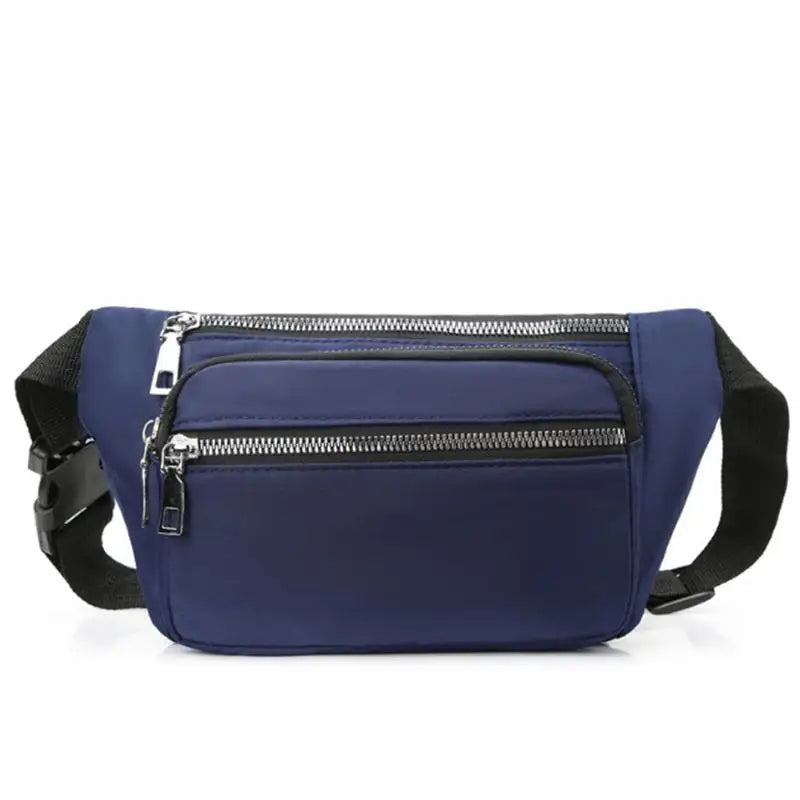 Women's Oxford Cloth Waist Bag Chest Bag Zipper