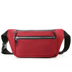 Women's Oxford Cloth Waist Bag Chest Bag Zipper