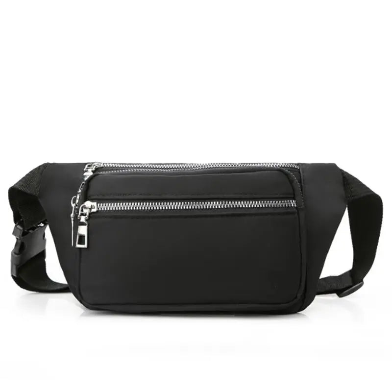 Women's Oxford Cloth Waist Bag Chest Bag Zipper