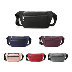 Oxford Cloth Waist Bag Zipper Chest Bag for Women
