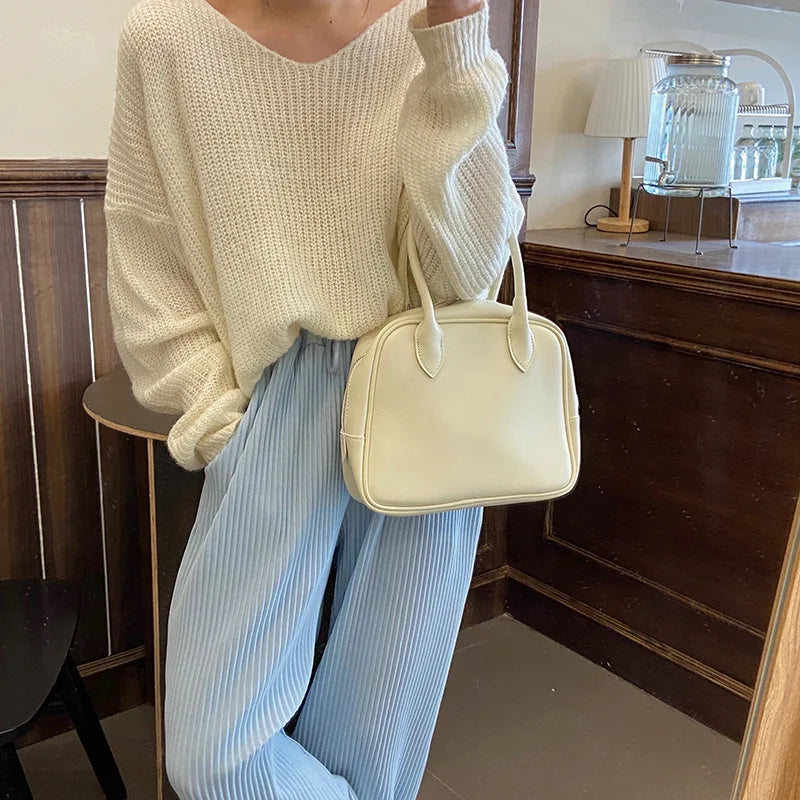 Vintage Women's Shoulder Messenger Bags PU Leather Ladies Handbags
