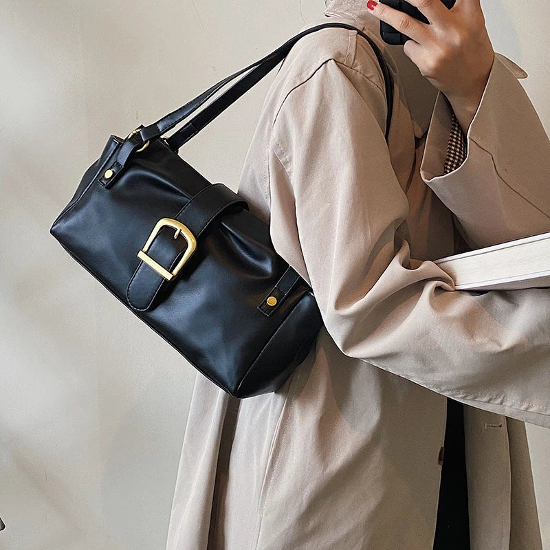 PU Leather Shoulder Bags for Women Large Capacity Handbags