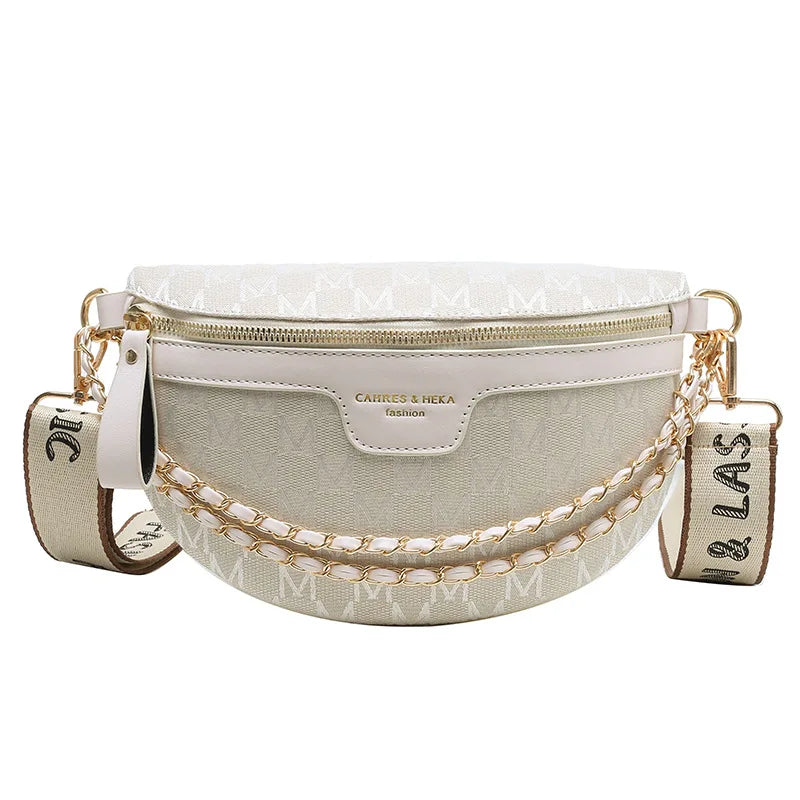 Small Waist Bag Women Chain Strap Fanny Pack Crossbody Bag