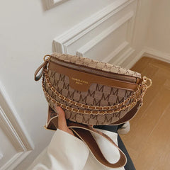 Small Waist Bag Women Chain Strap Fanny Pack Crossbody Bag