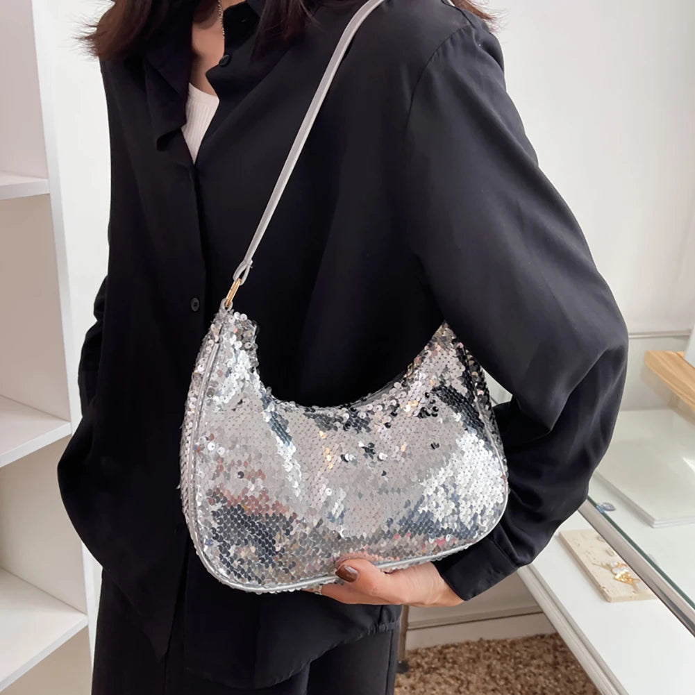 Sequins Fish Scale Shoulder Bags for Women