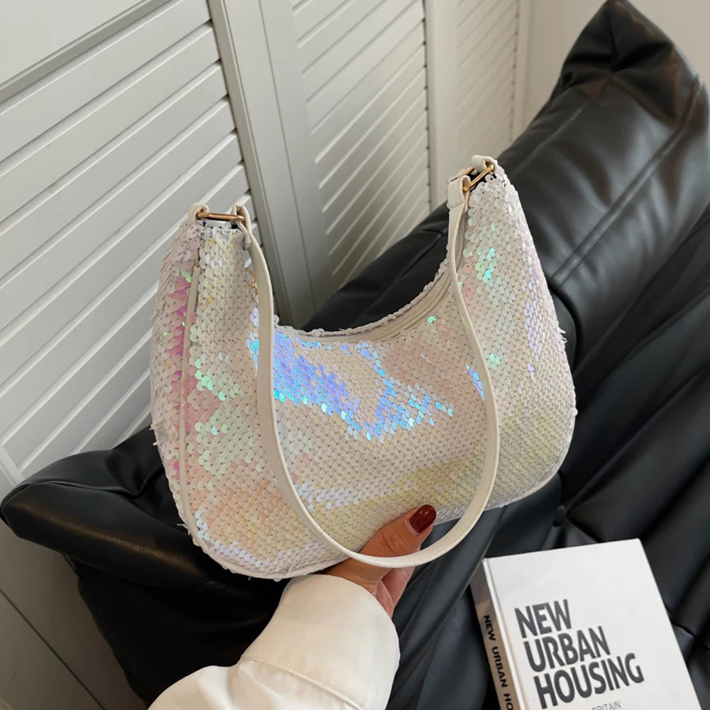 Sequins Fish Scale Shoulder Bags for Women