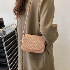 PU Small Crossbody Bags Women Mini Retro Patchwork Shoulder Messenger Bag Clutch